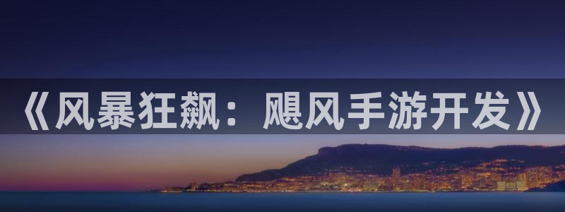 V8娱乐登录：《风暴狂飙：飓风手游开发》